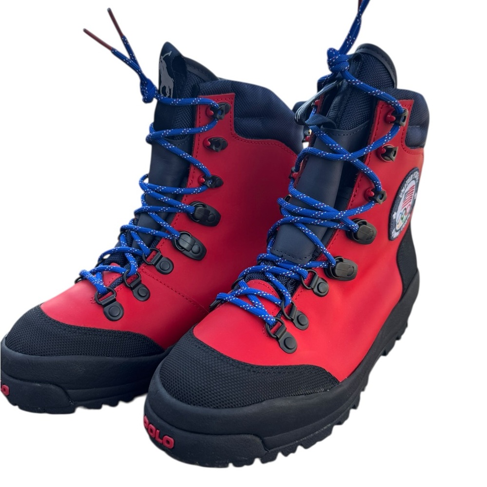 Polo Ralph Lauren USA Paralympic Team Boots Made by Rancourt & Co Sz 7.5 D -